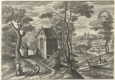 červenec Ivlivs (název na objektu) Dvanáct měsíců (název série) od Julius Goltzius