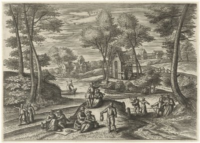 Smět Maivs (název na objektu) Dvanáct měsíců (název série) od Julius Goltzius