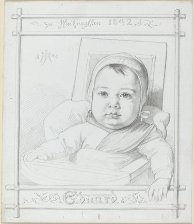 Eduard, Umělcův syn dítěte od Julius Hubner