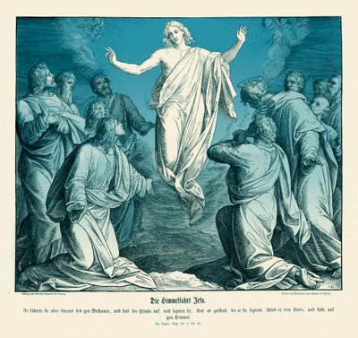 Nanebevstoupení Krista, Lukášovo evangelium od Julius Schnorr von Carolsfeld