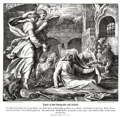 Daniel a jáma lvová od Julius Schnorr von Carolsfeld