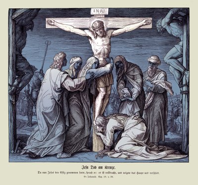 Smrt Ježíše na kříži, Janovo evangelium od Julius Schnorr von Carolsfeld