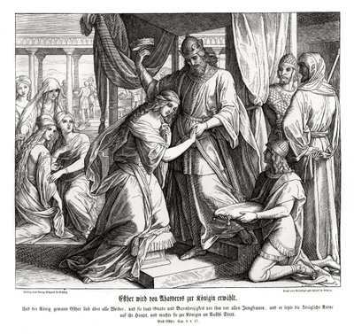Esther se stala královnou, Esther od Julius Schnorr von Carolsfeld