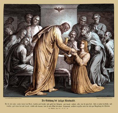 Eucharistie, Matoušovo evangelium od Julius Schnorr von Carolsfeld