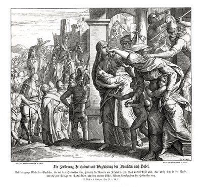Pád Jeruzaléma, 2 králové od Julius Schnorr von Carolsfeld
