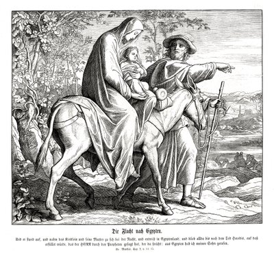 Útěk do Egypta, Matoušovo evangelium od Julius Schnorr von Carolsfeld