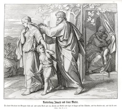 Hagar a Ismael jsou posláni pryč, Genesis od Julius Schnorr von Carolsfeld