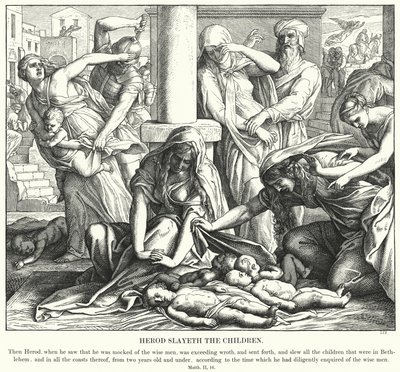 Herodes zabije děti od Julius Schnorr von Carolsfeld