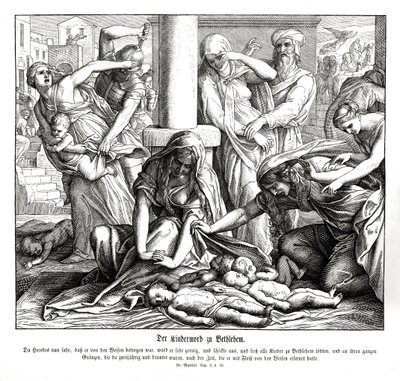 Herodes zabíjí děti, Matoušovo evangelium od Julius Schnorr von Carolsfeld
