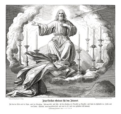 Ježíš Kristus se zjevuje Janovi, Zjevení od Julius Schnorr von Carolsfeld