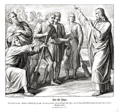 Ježíš a Nathaniel, Janovo evangelium od Julius Schnorr von Carolsfeld