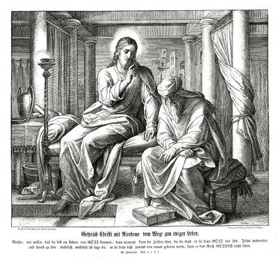 Ježíš a Nikodém, Janovo evangelium od Julius Schnorr von Carolsfeld