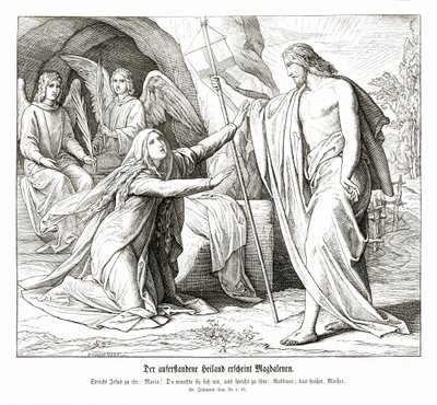 Ježíš se zjevuje Marii Magdaleně, Janovo evangelium od Julius Schnorr von Carolsfeld