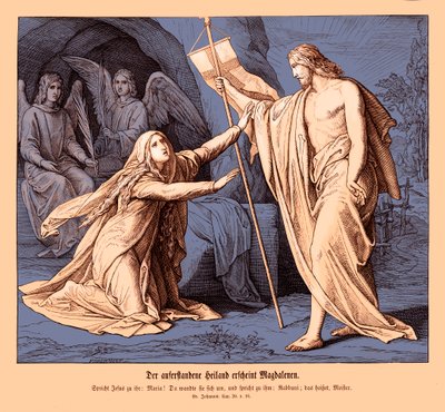 Ježíš se zjevuje Marii Magdaleně, Janovo evangelium od Julius Schnorr von Carolsfeld