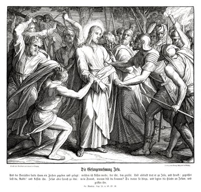 Ježíšova zrada, Matoušovo evangelium od Julius Schnorr von Carolsfeld