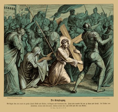 Ježíš nesoucí kříž, Lukášovo evangelium od Julius Schnorr von Carolsfeld