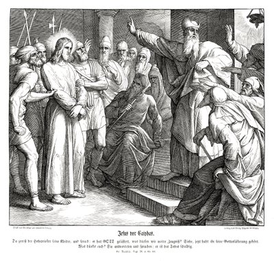 Ježíšův soud před Kaifášem, Matoušovo evangelium od Julius Schnorr von Carolsfeld