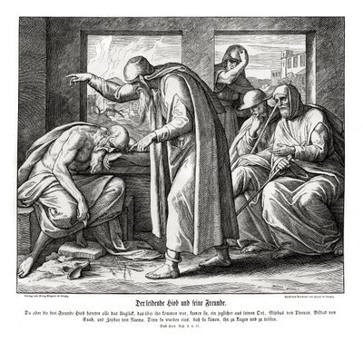 Jobovi přátelé, Jobe od Julius Schnorr von Carolsfeld