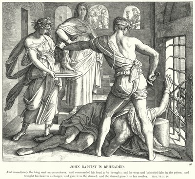 John Baptist je sťat od Julius Schnorr von Carolsfeld