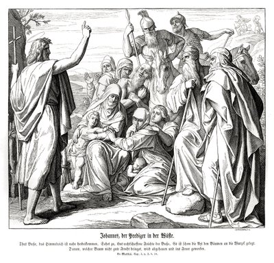 Jan Křtitel, Matoušovo evangelium od Julius Schnorr von Carolsfeld