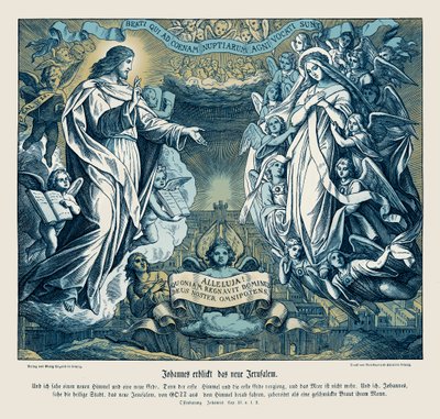 Janova vize nového Jeruzaléma, Zjevení od Julius Schnorr von Carolsfeld