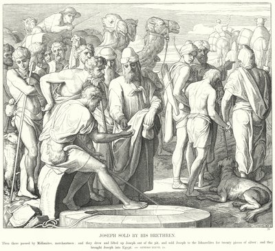 Joseph prodaný svými bratry od Julius Schnorr von Carolsfeld