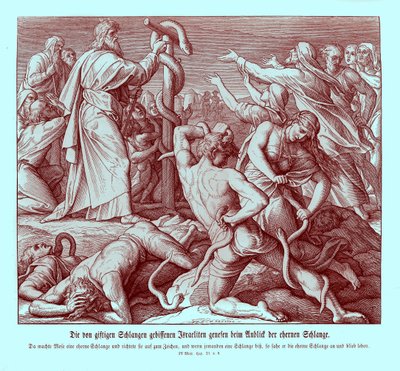 Mojžíš a měděný had, Numeri od Julius Schnorr von Carolsfeld