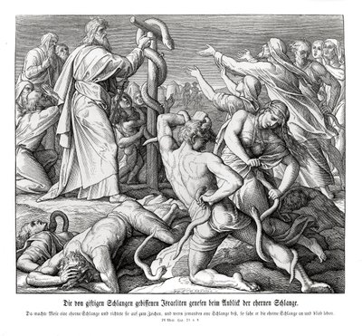 Mojžíš a měděný had, Numeri od Julius Schnorr von Carolsfeld
