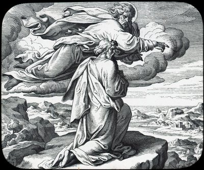 Mojžíš si prohlíží zemi Izrael, 19. století od Julius Schnorr von Carolsfeld