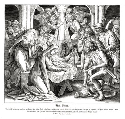 Narození Páně, Lukášovo evangelium od Julius Schnorr von Carolsfeld