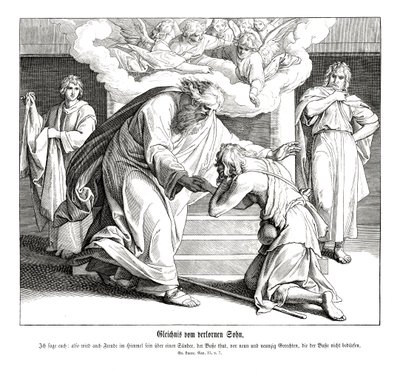 Podobenství o milosrdném Samaritánovi, Lukášovo evangelium od Julius Schnorr von Carolsfeld