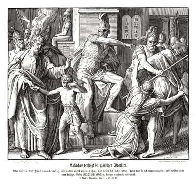 Pronásledování Izraelitů Antiochem od Julius Schnorr von Carolsfeld