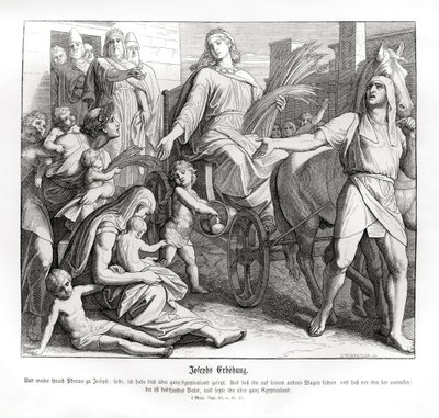 Faroah dělá Josefa vůdcem nad Egyptem, Genesis od Julius Schnorr von Carolsfeld