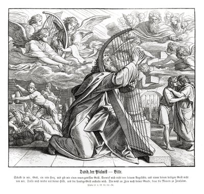 Žalmy - prosba od Julius Schnorr von Carolsfeld