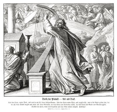 Žalmy - chvála a díky od Julius Schnorr von Carolsfeld