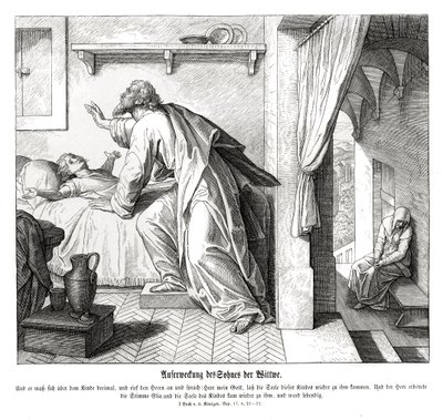 Oživení syna vdovy od Julius Schnorr von Carolsfeld