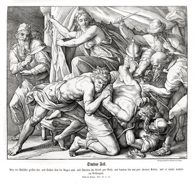 Samsonův pád, soudci od Julius Schnorr von Carolsfeld