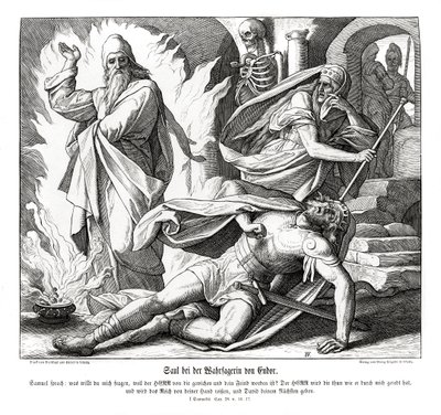 Saul s čarodějnicí z Endoru od Julius Schnorr von Carolsfeld