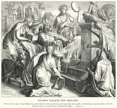 Solomon Falleth do modlářství od Julius Schnorr von Carolsfeld