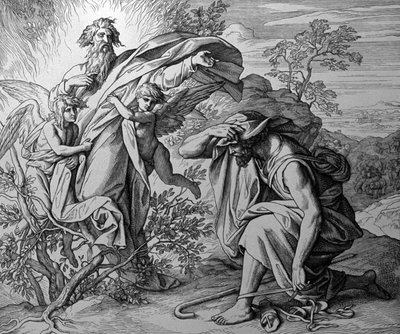 Hořící keř od Julius Schnorr von Carolsfeld