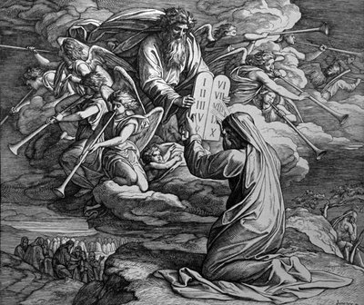 Tabulky zákona od Julius Schnorr von Carolsfeld
