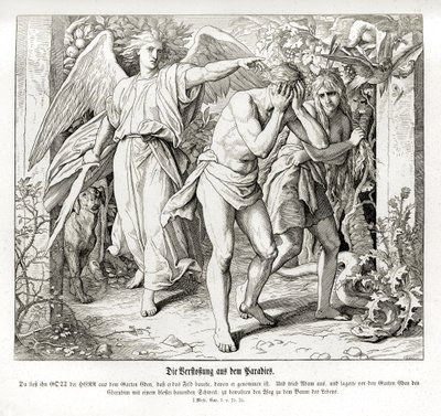 Vyhnanství z ráje, Genesis od Julius Schnorr von Carolsfeld
