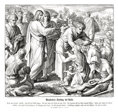 Krmení 5000, Janovo evangelium od Julius Schnorr von Carolsfeld
