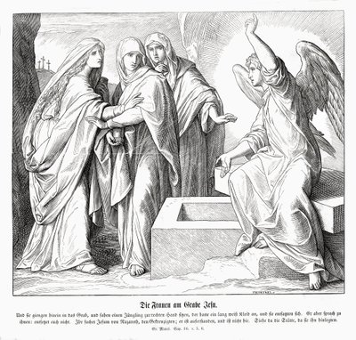 Ženy u Ježíšova hrobu, Markovo evangelium od Julius Schnorr von Carolsfeld