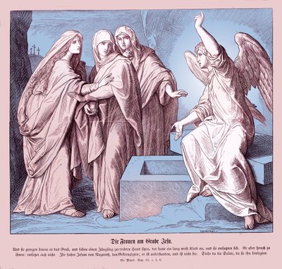Ženy u Ježíšova hrobu, Markovo evangelium od Julius Schnorr von Carolsfeld