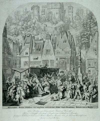 Brautfahrt Rittera Curta od Julius Thaeter