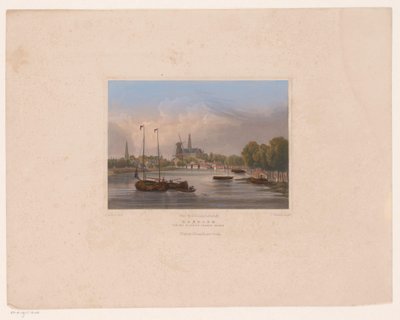 Pohled na Haarlem Haarlem viděný z Noorder-Sparen (název na objektu) od Julius Umbach
