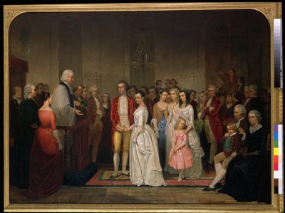 Washingtonské manželství od Junius Brutus Stearns
