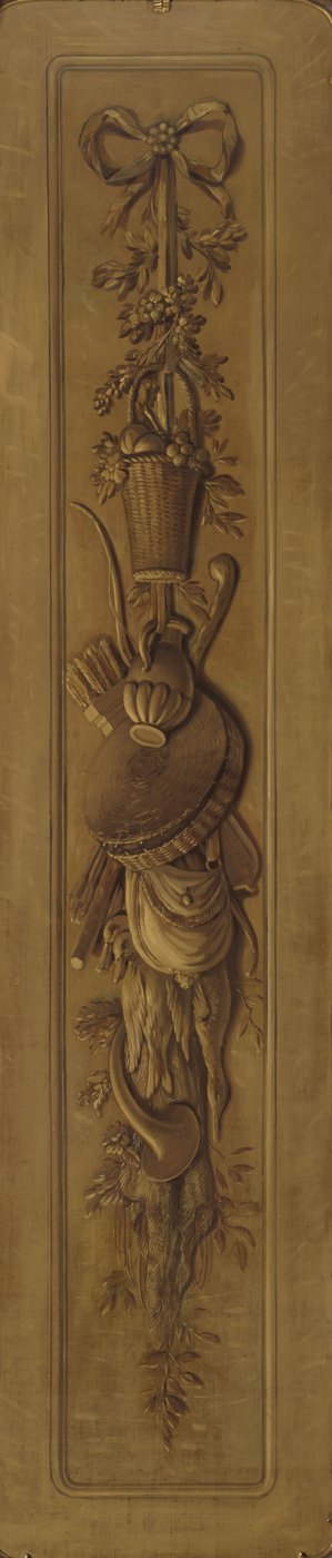 Grisaille s trofejí zavěšenou na přídi od Jurriaan Andriessen