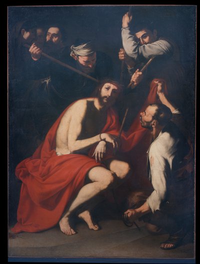 Kristus vysmívaný a korunovaný trním, kolem roku 1638 (olej na plátně) od Jusepe de Ribera